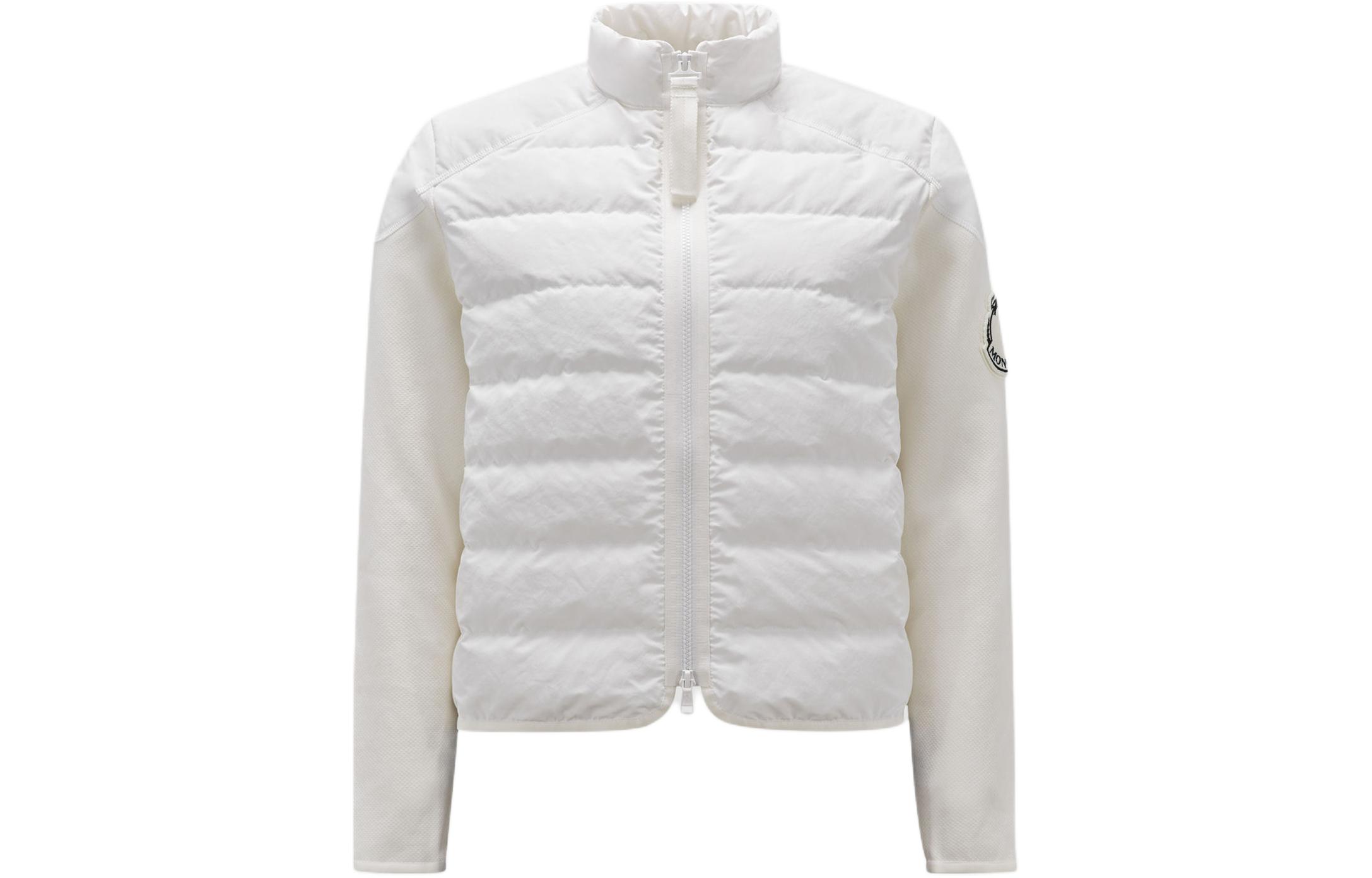 (Women) Moncler SS24  Dragon Series High-Neck Down Jacket Off-White. J10939B00011M1367032