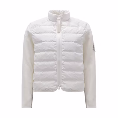 (Women) Moncler SS24 Dragon Series High-Neck Down Jacket Off-White. J10939B00011M1367032