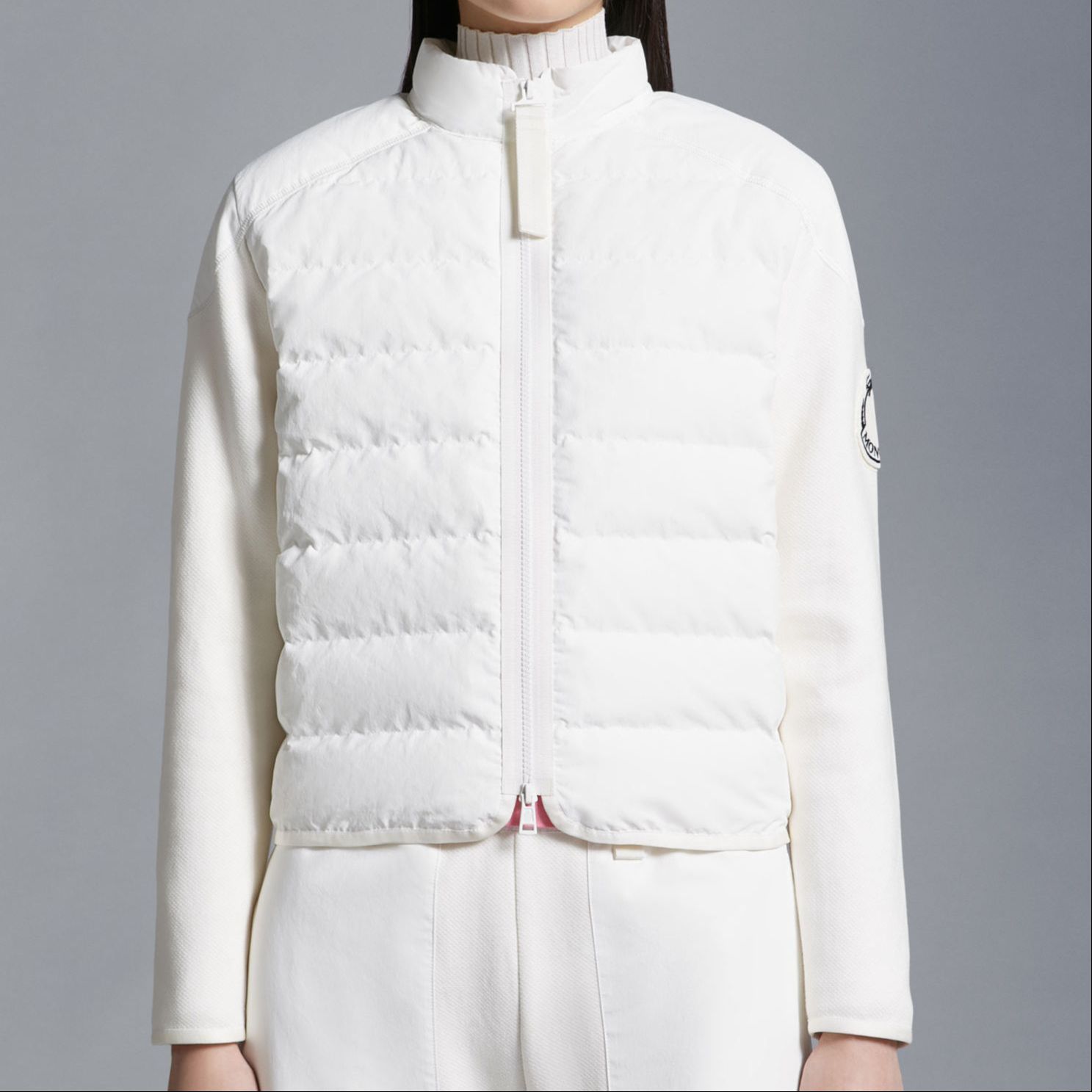 (Women) Moncler SS24  Dragon Series High-Neck Down Jacket Off-White. J10939B00011M1367032 圖 3