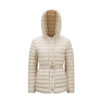 (Women) Moncler SS24 Dragon Series Oredon Beige Hooded Down Jacket. J10931A00090595FE20F
