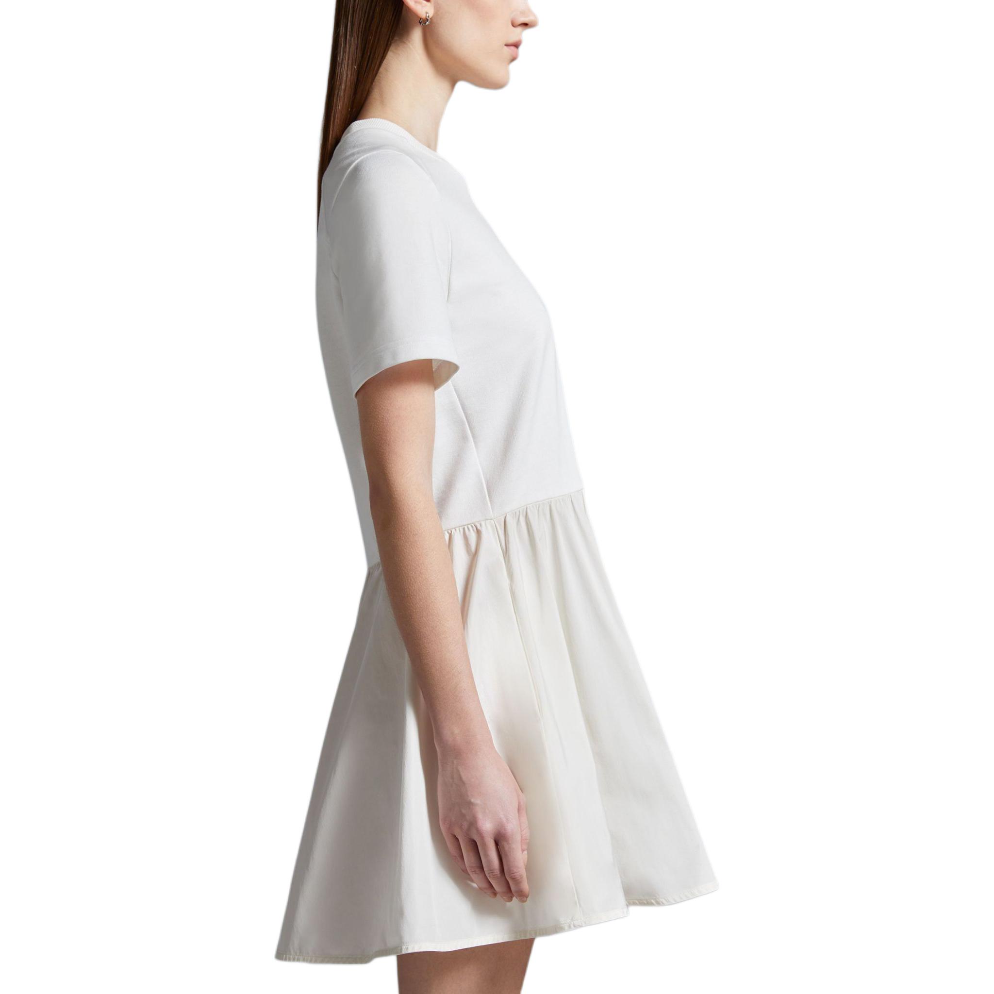 Purchase (Women) Moncler SS24  Short Sleeve Colorblock Dress White. J10938I0001989A1K034