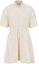 Order (Women) Moncler SS24 White Polo Collar Drawstring Waist Fleece Dress. J10938I0000889A1K060