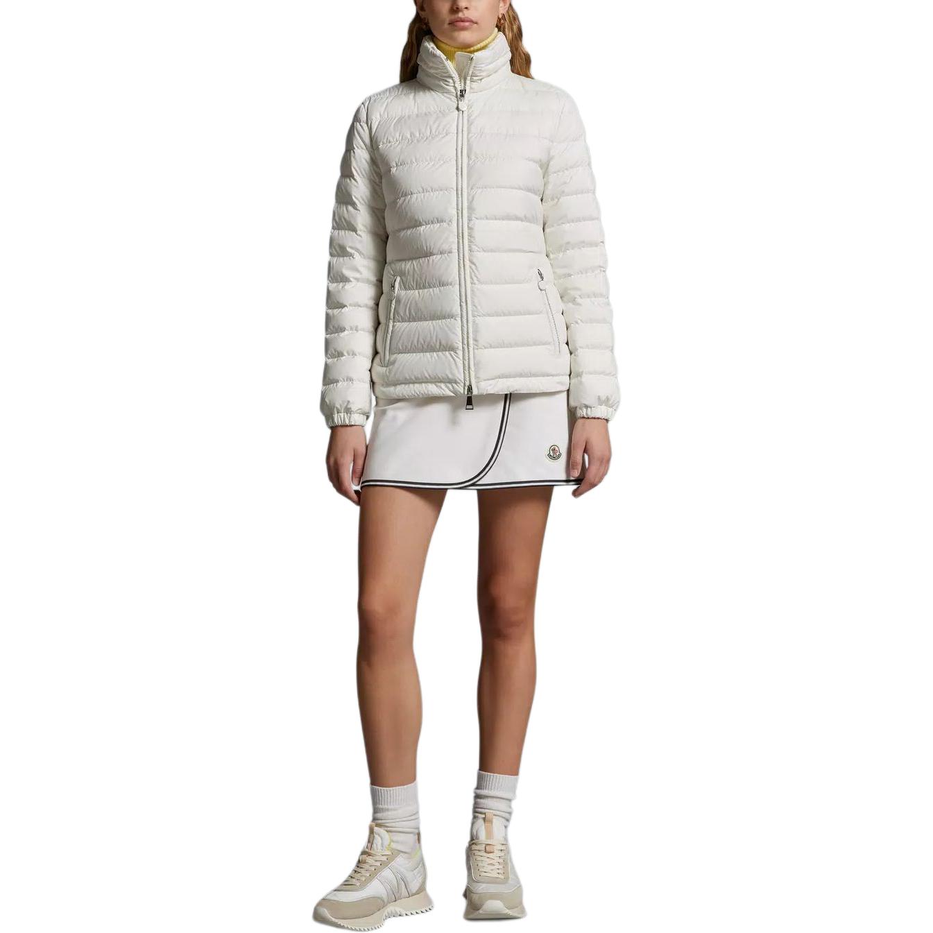 (Women) Moncler SS24  White Solid Color Zip-Up Down Jacket. J10931A0003754A81034 圖 3