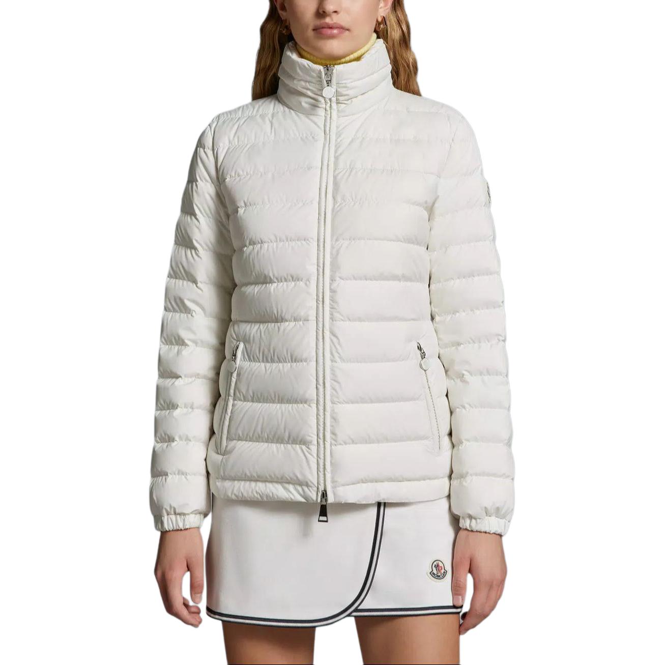 (Women) Moncler SS24  White Solid Color Zip-Up Down Jacket. J10931A0003754A81034 圖 4