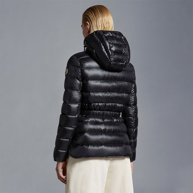 (Women) Moncler SS24 Argenno  Belted Short Down Jacket Black Long Sleeve. J10931A00068595ZZ999 圖 4