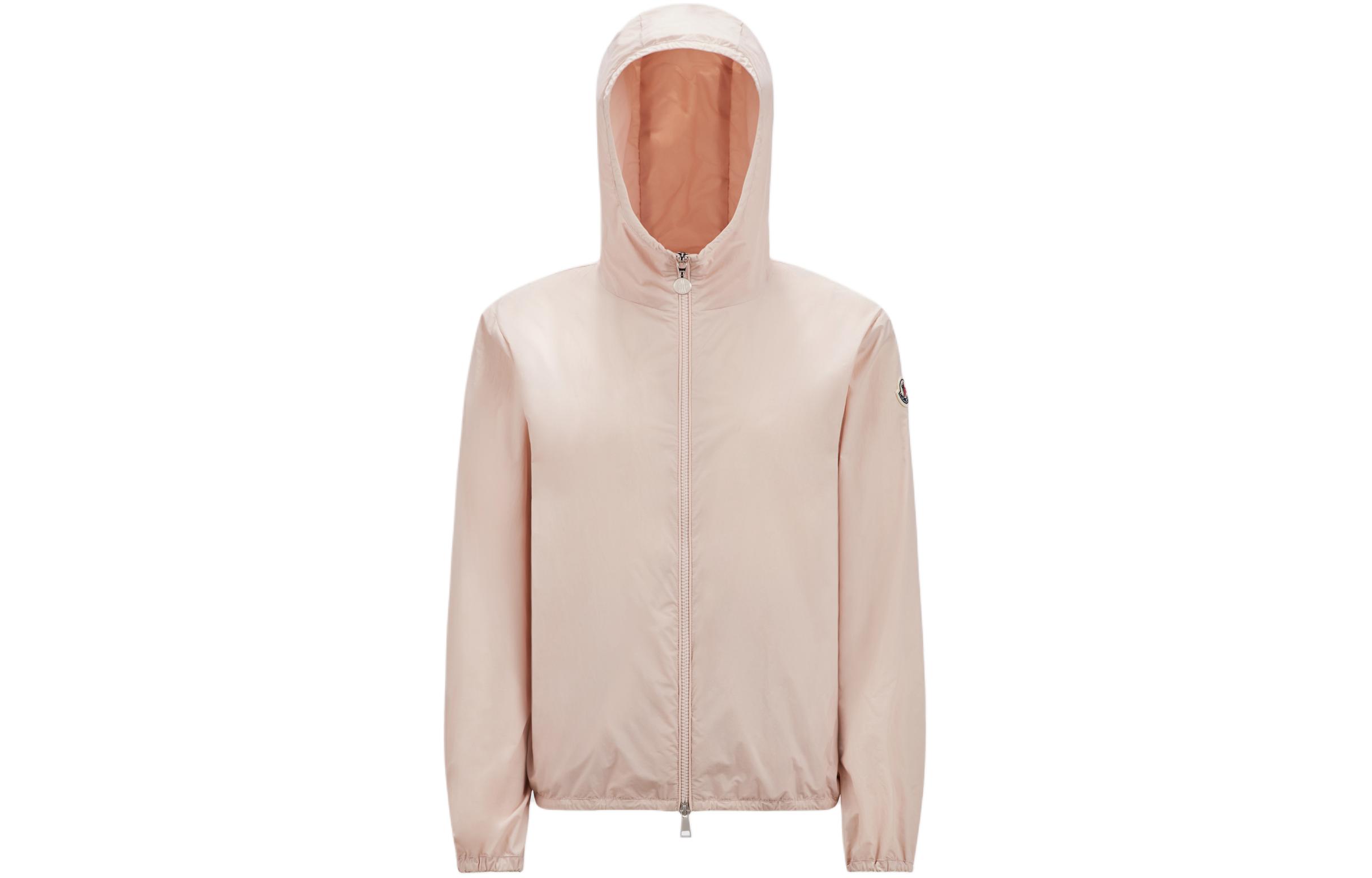 (Women) Moncler SS24 Fegeo Solid Color Hooded Zip Jacket  Light Pink J10931A00135597IC50X
