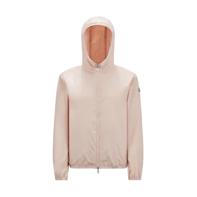 (Women) Moncler SS24 Fegeo Solid Color Hooded Zip Jacket Light Pink J10931A00135597IC50X