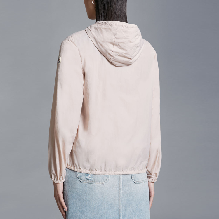 Shop (W) Moncler SS24 Fegeo纯色连帽拉链夹克 浅粉色 J10931A00135597IC50X