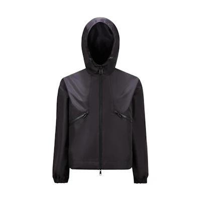 (Women) Moncler SS24 MARMACE Black Zip-Up Hoodie Jacket Loose Fit. J10931A00142597FW999