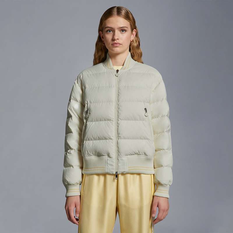 Lookbook (Women) Moncler SS24 Modern Loose Fit Bomber Down Jacket Women’s Off-White. J10931A00077596TM032