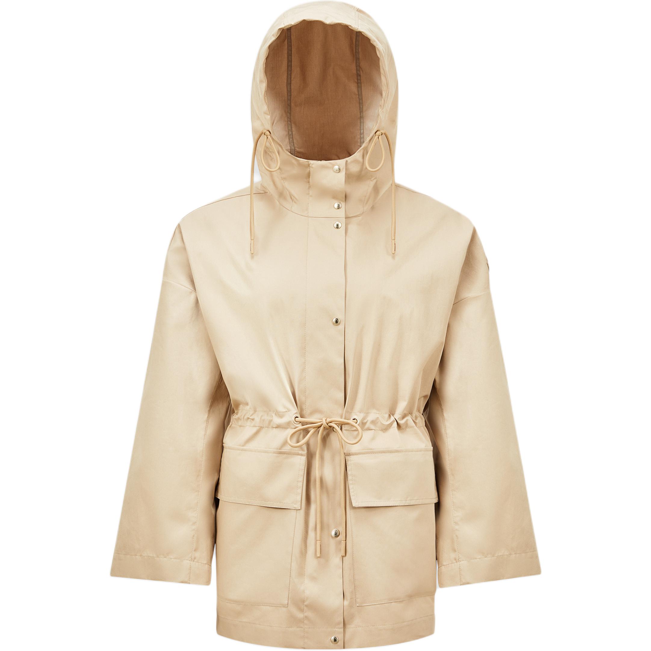 (Women) Moncler SS25 Casual Hoodie Jacket Light Brown K10931A0005954A3K209