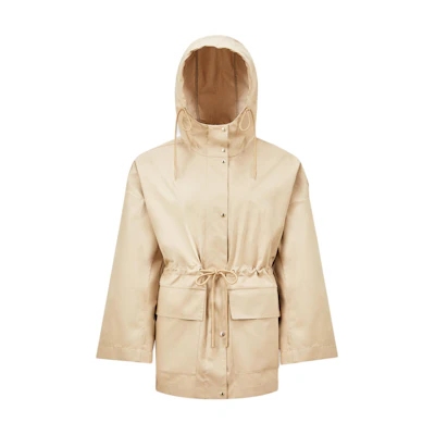 (Women) Moncler SS25 Casual Hoodie Jacket Light Brown K10931A0005954A3K209