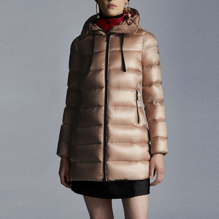 (Women) Moncler Suyen Pink Glossy Down Jacket with Drawstring Hood Winter Edition 0931B2000053052511 圖 4
