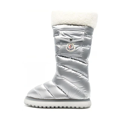 (W) Moncler Tall Snow Boot 'Silver Fashion'