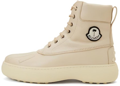 TOD'S/托德斯 x Moncler盟可睐 皮革 系帶時尚 短靴 女款 米白色 Buy TOD'S/托德斯 x Moncler盟可睐 皮革 系帶時尚 短靴 女款 米白色