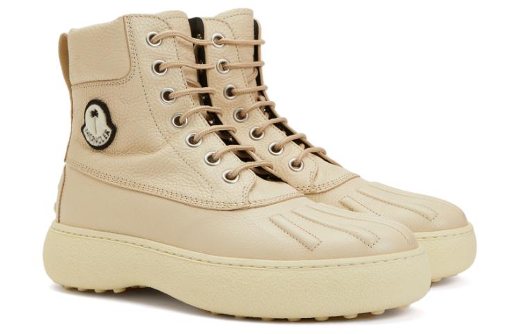 Lookbook (W) Moncler TOD''S x Moncler Leren Veterschoen Laars ''Beige'' H209L4F00030M2623034