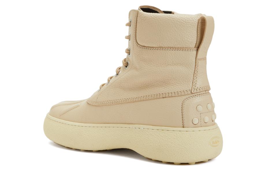 Shop (W) Moncler TOD''S x Moncler Leren Veterschoen Laars ''Beige'' H209L4F00030M2623034
