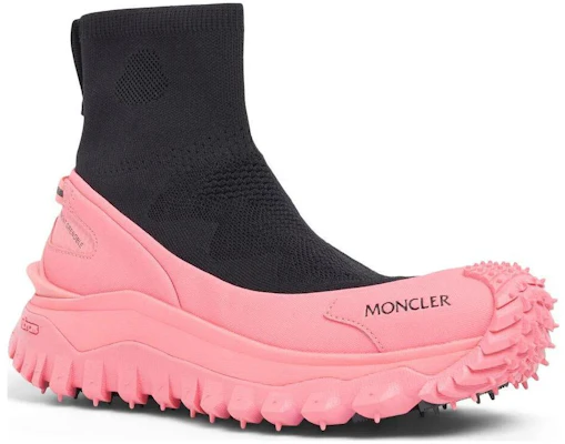 Moncler盟可睐 Trailgrip 布料 圓頭套穿 高筒 休閒鞋 女款 粉黑 Lookbook Moncler盟可睐 Trailgrip 布料 圓頭套穿 高筒 休閒鞋 女款 粉黑