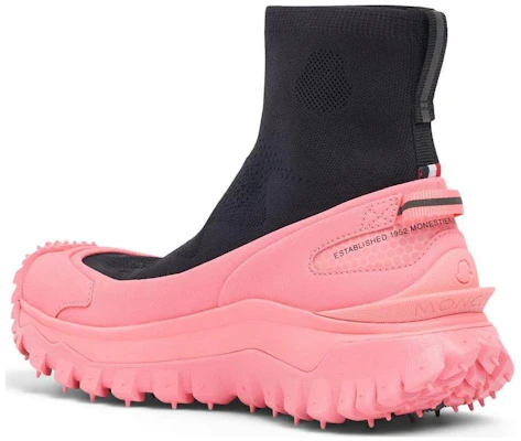 Moncler盟可睐 Trailgrip 布料 圓頭套穿 高筒 休閒鞋 女款 粉黑 Shop Moncler盟可睐 Trailgrip 布料 圓頭套穿 高筒 休閒鞋 女款 粉黑