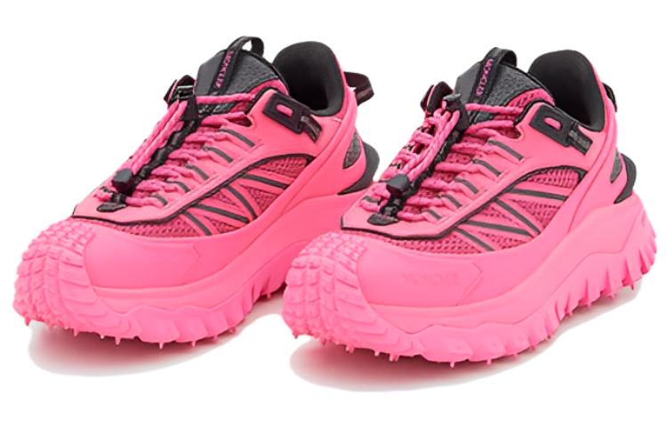 Order (W) Moncler Trailgrip Low 'Pink Black' Sepatu Wanita Pria Hitam Pink 4M001-80-M2670-P49