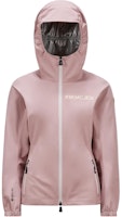 (Women) Moncler Valles Light Pink Letter Print Hooded Jacket J10981A0000254AL553A (Women) Moncler Valles Light Pink Letter Print Hooded Jacket J10981A0000254AL553A