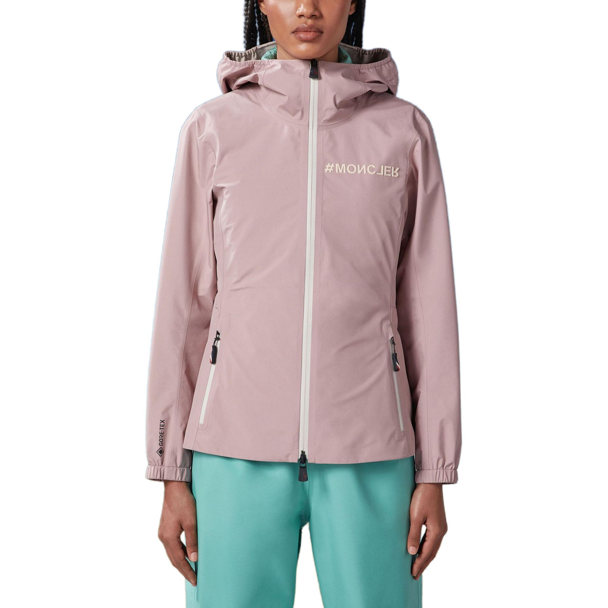 Lookbook (W) 蒙克莱尔 Valles 浅粉色字母印花连帽夹克 J10981A0000254AL553A