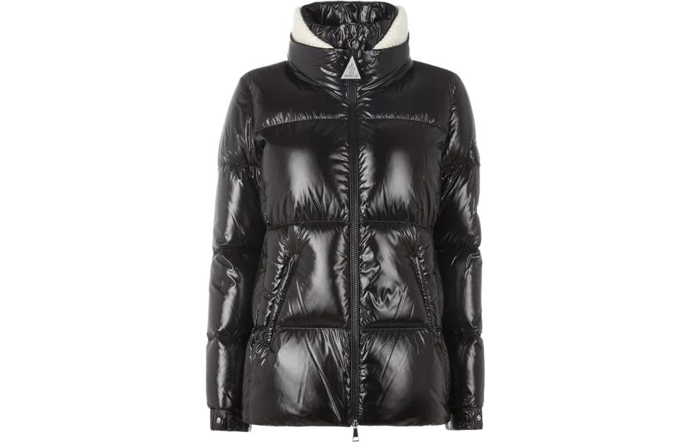 (Women) Moncler VISTULE  Black Down Jacket with Stand Collar and Full Zip. I20931A001235963V999