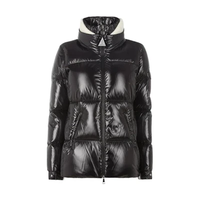 (Women) Moncler VISTULE Black Down Jacket with Stand Collar and Full Zip. I20931A001235963V999