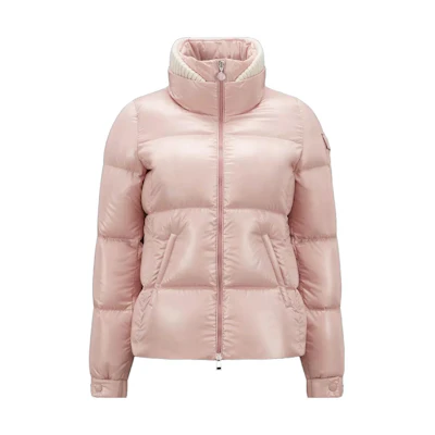 (Women) Moncler VISTULE Winter Pink Down Jacket with Stand Collar and Zipper. I20931A001235963V51A