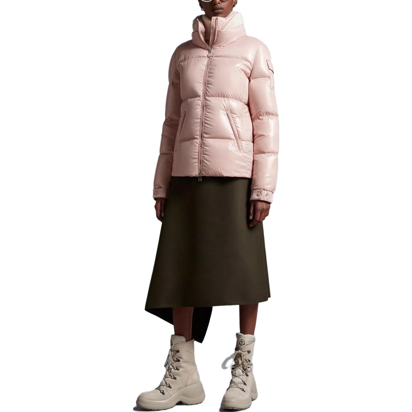 (Women) Moncler VISTULE  Winter Pink Down Jacket with Stand Collar and Zipper. I20931A001235963V51A 圖 3