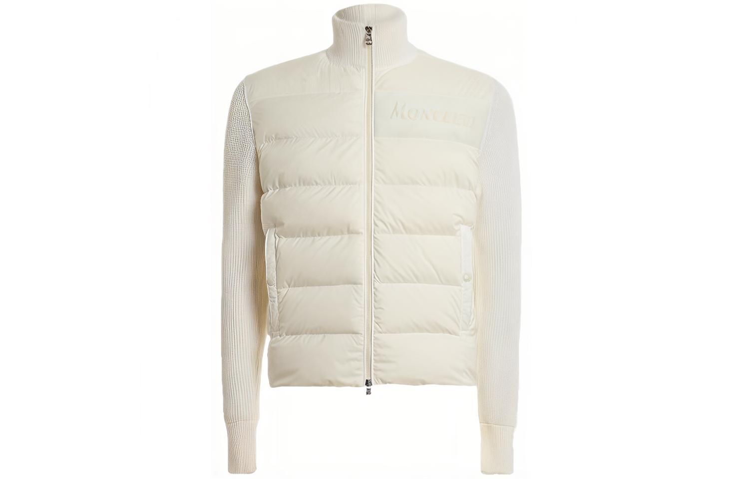 Buy (W) Moncler 白色羽絨外套，字母鑽石設計休閒款式. 9B51600A9422002