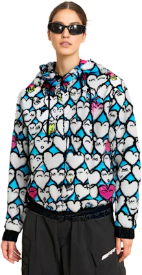 (W) Moncler 白色滿版心型笑臉連帽外套. G20988G00017899IZ72S Lookbook (W) Moncler 白色滿版心型笑臉連帽外套. G20988G00017899IZ72S