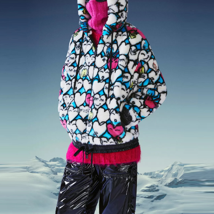 Details for (W) Moncler 白色滿版心型笑臉連帽外套. G20988G00017899IZ72S
