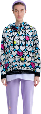 (W) Moncler 白色滿版心型笑臉連帽外套. G20988G00017899IZ72S Sizing (W) Moncler 白色滿版心型笑臉連帽外套. G20988G00017899IZ72S