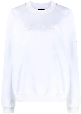 (W) 蒙克莱白色刺绣Logo圆领卫衣 H20938G0000780451 Buy (W) 蒙克莱白色刺绣Logo圆领卫衣 H20938G0000780451