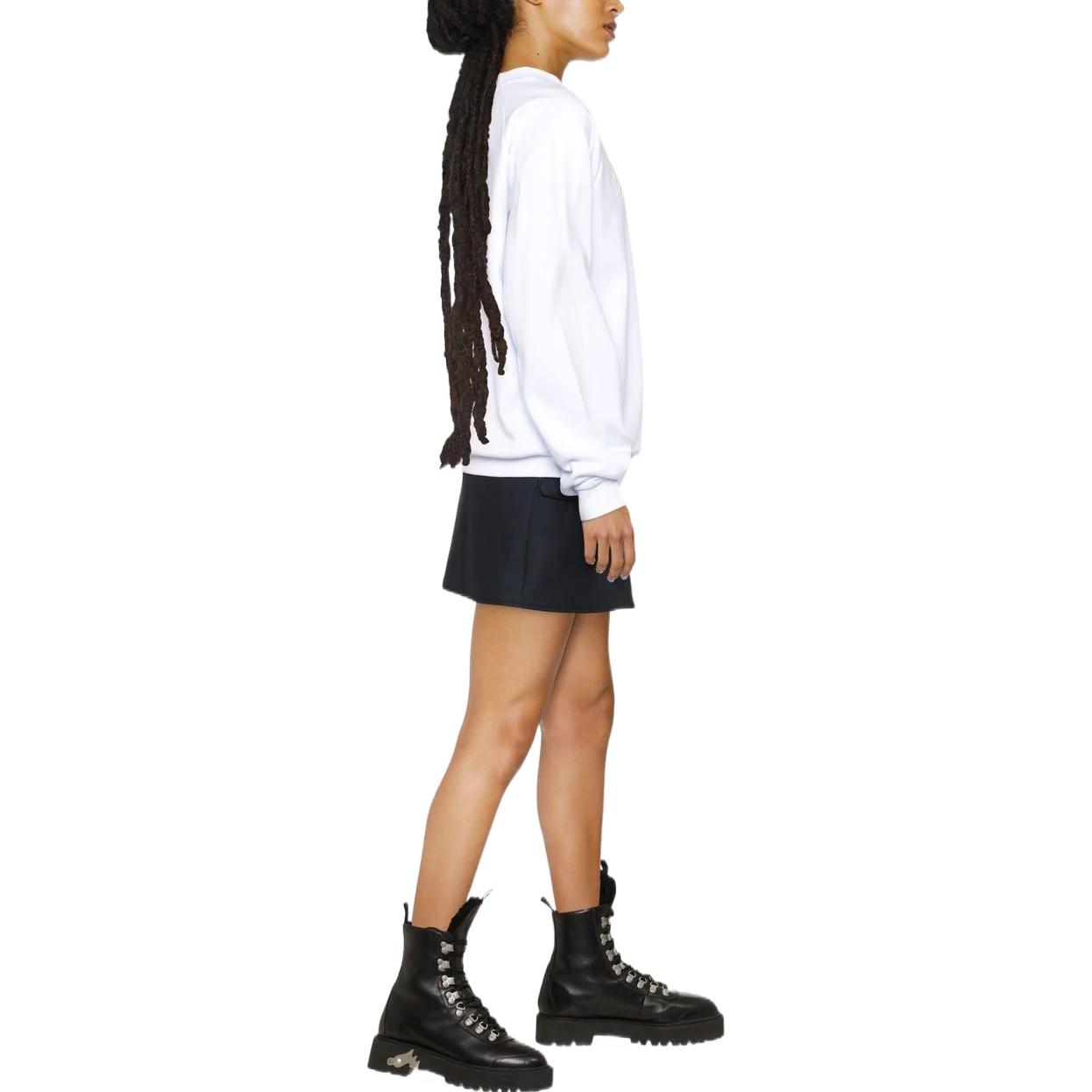 Shop (W) 蒙克莱白色刺绣Logo圆领卫衣 H20938G0000780451