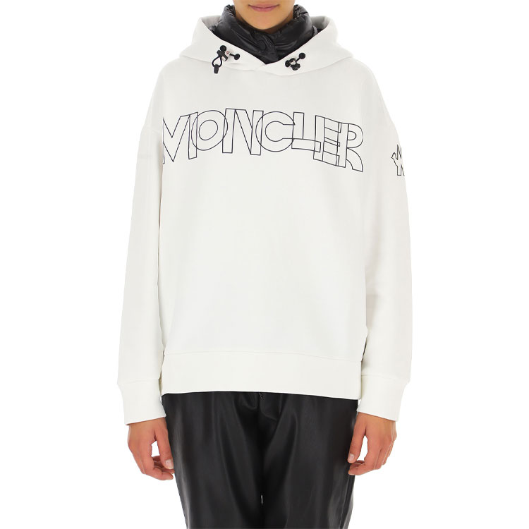 (Women) Moncler White Logo Hoodie Sweatshirt. 8G50910809HS034 圖 6