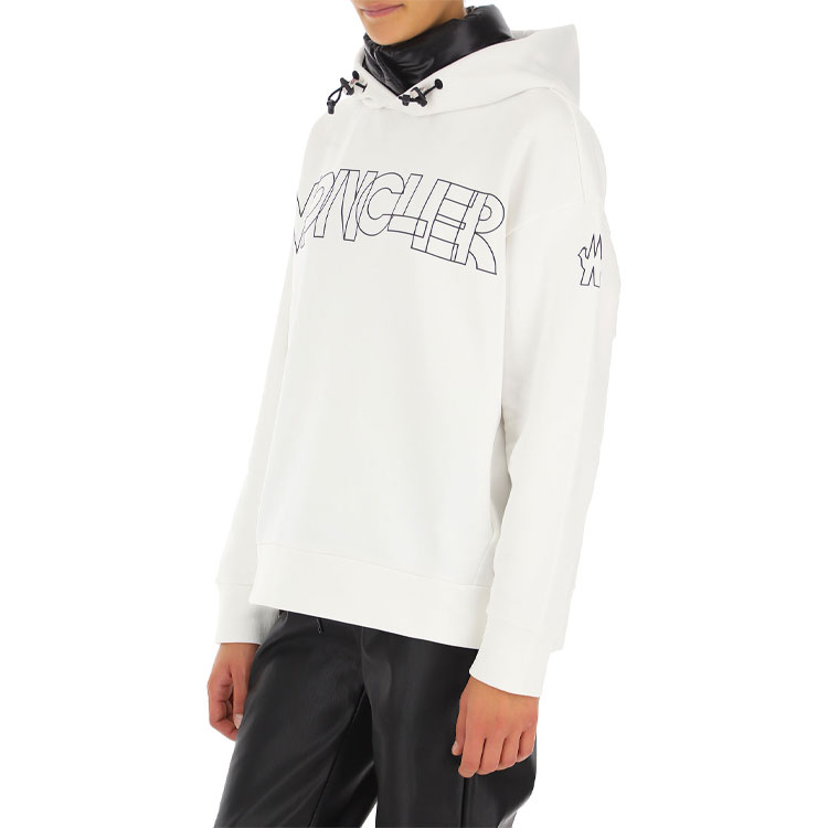 (Women) Moncler White Logo Hoodie Sweatshirt. 8G50910809HS034 圖 8