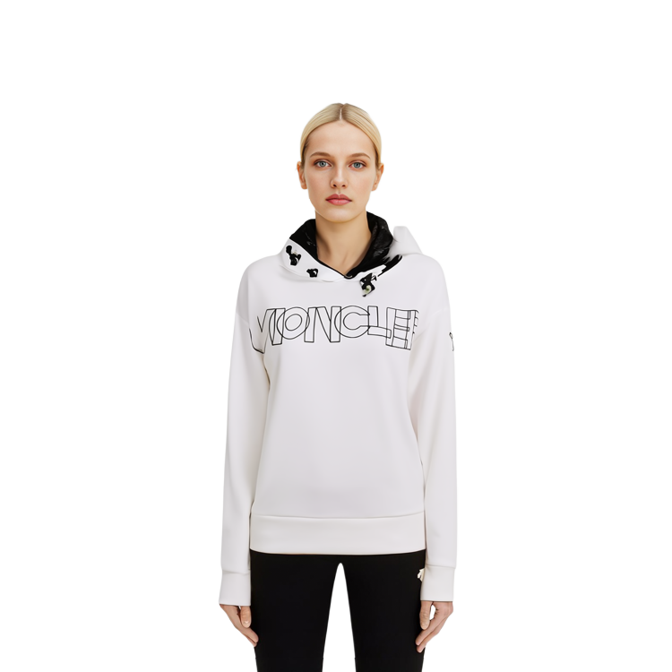 (Women) Moncler White Logo Hoodie Sweatshirt. 8G50910809HS034 圖 9