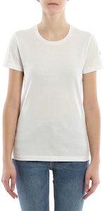 (W) Moncler 白色Logo補丁短袖圓領T恤。 8C73200V8058033 Purchase (W) Moncler 白色Logo補丁短袖圓領T恤。 8C73200V8058033