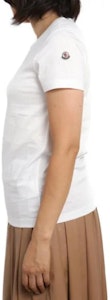(W) Moncler 白色Logo補丁短袖圓領T恤。 8C73200V8058033 Cheap (W) Moncler 白色Logo補丁短袖圓領T恤。 8C73200V8058033