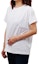 Shop (Women) Moncler White Logo Print Crew Neck T-Shirt 8063700-8390X-001