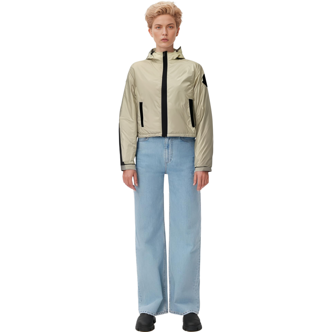 (Women) Moncler Winter Contrast Hooded Down Jacket Off-White F10931A51100C0391 圖 6