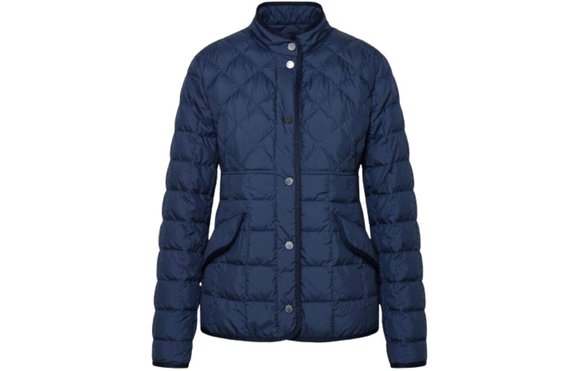 (Women) Moncler Women Blue Solid Stand Collar Long Sleeve Down Jacket I20931A0006854A81773 圖 2