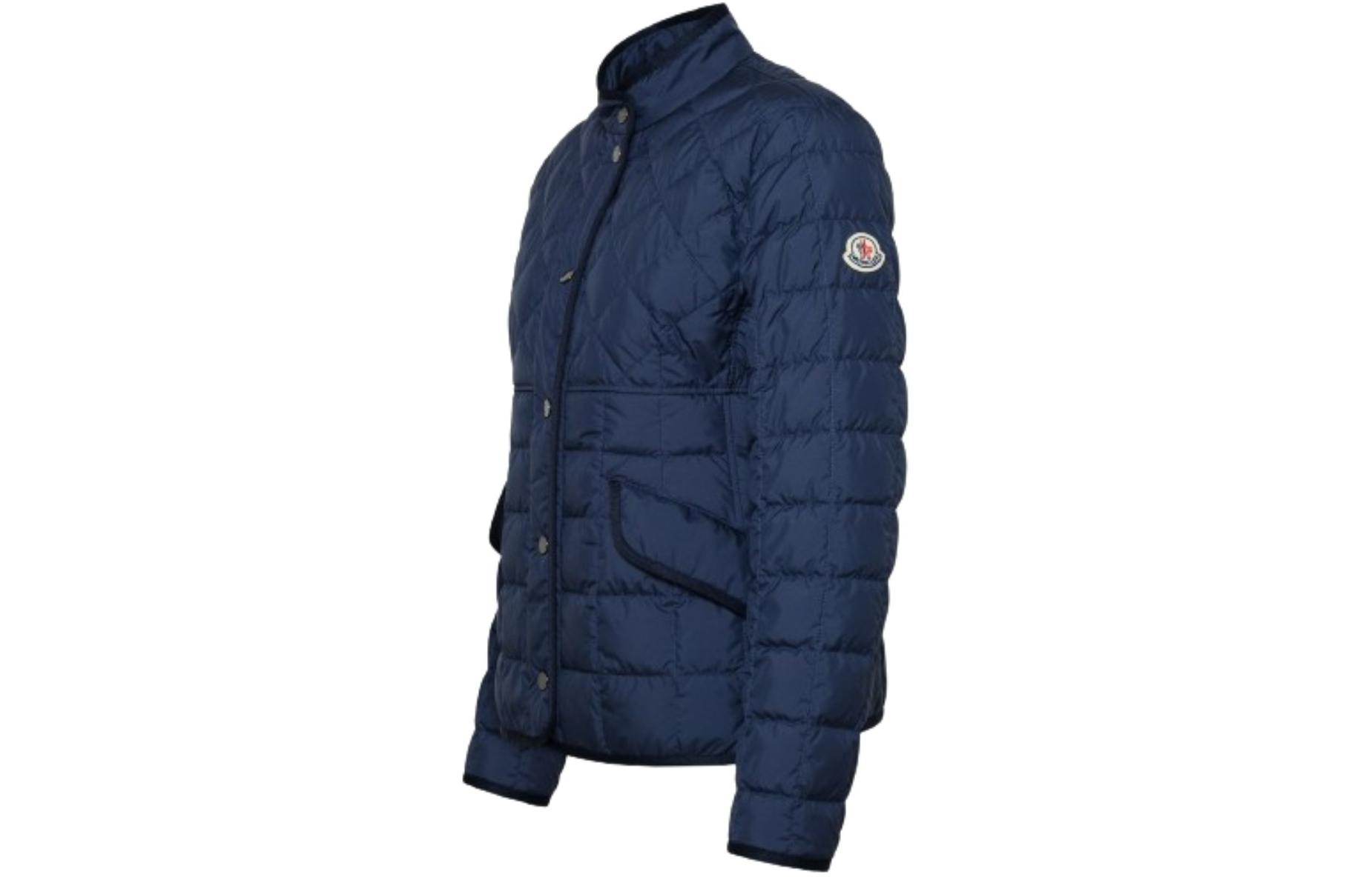 (Women) Moncler Women Blue Solid Stand Collar Long Sleeve Down Jacket I20931A0006854A81773 圖 4