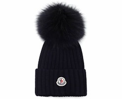 (Women) Moncler Wool Beanie with Pom-Pom Detailing 0933B70201A9327999 (Women) Moncler Wool Beanie with Pom-Pom Detailing 0933B70201A9327999