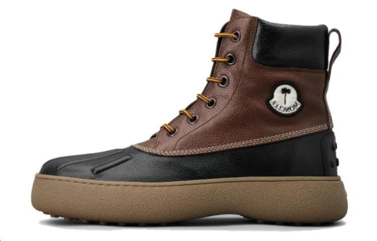 (W) Moncler TOD'S Sneaker Boot 'Black Brown Logo'