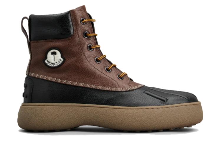 (W) Moncler TOD'S Sneaker Boot 'Black Brown Logo' 圖 2
