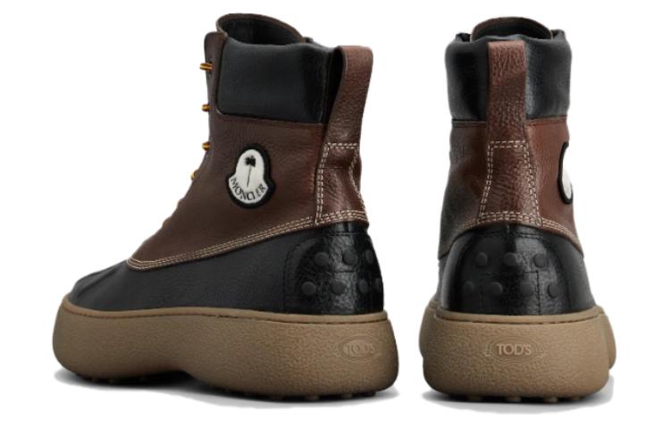 (W) Moncler TOD'S Sneaker Boot 'Black Brown Logo' 圖 4