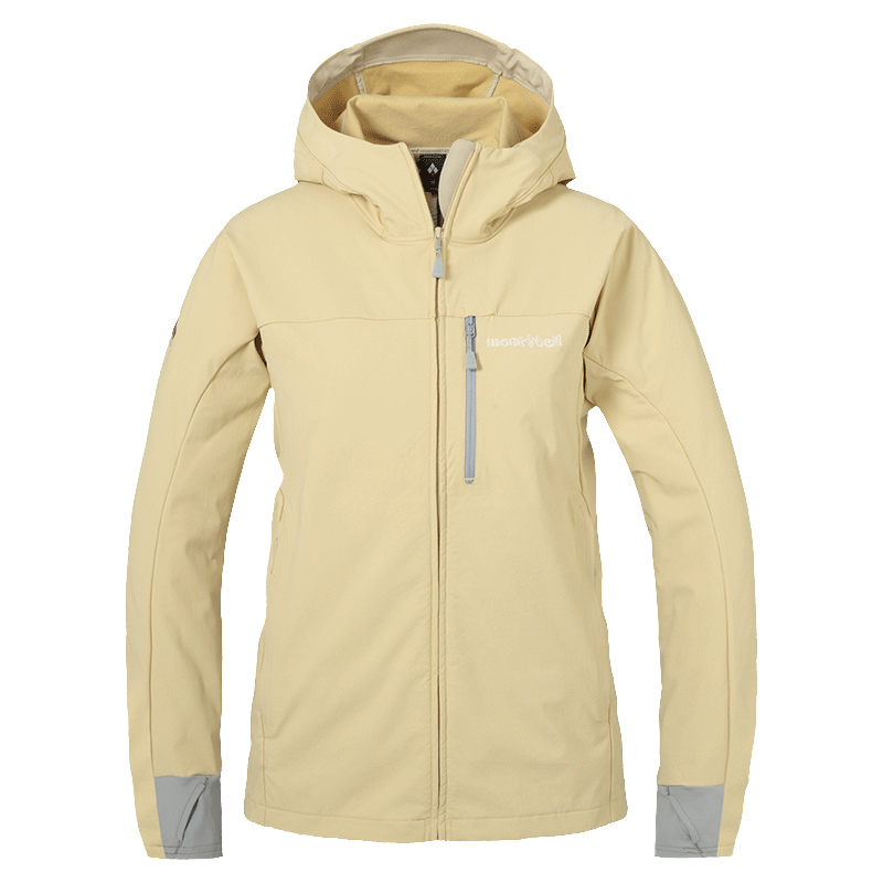 (Women) Montbell  Outdoor Hiking Waterproof Softshell Hooded Jacket. 1106728
